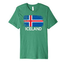 Load image into Gallery viewer, Icelandic Flag T-Shirt | Vintage Made In Iceland Gift