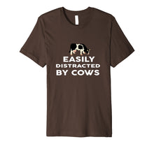 Load image into Gallery viewer, Easily Distracted by Cows funny Farmer T-SHIRT Farmers Gift