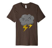 Load image into Gallery viewer, Angry Cloud with Lightning Thunderstorm Weather T-Shirt
