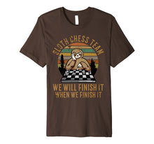 Load image into Gallery viewer, Distressed Sloth Chess Team Funny Slow Chess Players gift Premium T-Shirt