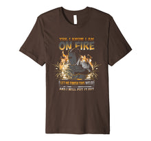 Load image into Gallery viewer, Welder T-Shirt Funny I Am On Fire