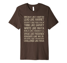 Load image into Gallery viewer, Black History Lead Write Think African Hero Premium T-Shirt