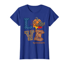 Load image into Gallery viewer, Womens LOVE Grandma Life Plaid Pumpkin Fall Thanksgiving T-Shirt