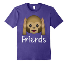 Load image into Gallery viewer, Best Friends Forever T-Shirt For 3 Monkey Emoji #2