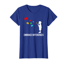Load image into Gallery viewer, Embrace Differences Shirt - Support Autism Awareness Day Tee