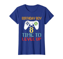Load image into Gallery viewer, Kids Birthday Boy 8 -Time To Level Up - 8th Bday Gift Tshirt