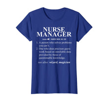Load image into Gallery viewer, Funny Noun Nurse Manager Definition T-Shirt Cool Gift