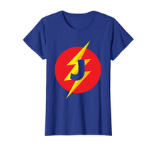 Load image into Gallery viewer, Superhero Costume Letter J Initial T-Shirt For Boys & Girls