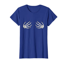 Load image into Gallery viewer, Halloween Womens Boob Skeleton Hand Shirt