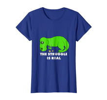 Load image into Gallery viewer, Funny T Rex T Shirt - The Struggle is Real T-Rex Tee
