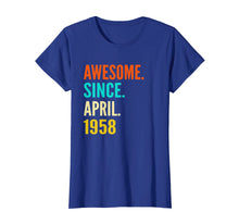 Load image into Gallery viewer, Born in April 1958 61st Birthday Gift 61 years old Tshirt