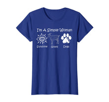 Load image into Gallery viewer, I'm A Simple Woman Love Sunshine Goats And Dog Shirt