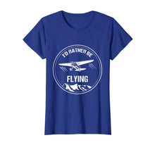 Load image into Gallery viewer, Retro Pilot T-Shirt I'd Rather be Flying Plane Pilot Gift