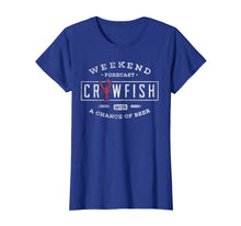 Load image into Gallery viewer, Crawfish T Shirt Weekend Forecast Cajun Boil and Beer Tee
