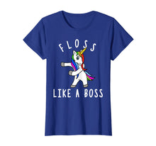 Load image into Gallery viewer, Floss Like a Boss Shirt - Flossing Unicorn Shirt