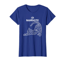 Load image into Gallery viewer, Cat Yoga Namaste OM - Funny Yoga T-shirt for Women
