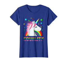 Load image into Gallery viewer, Equality Rainbow Flag Shirt Unicorn LGBT Gay Pride T-Shirt