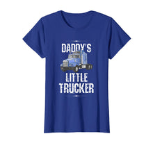 Load image into Gallery viewer, Kids Semi Truck Boys Gift Daddy's Little Trucker T-Shirt