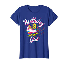 Load image into Gallery viewer, 8th Birthday Girl Roller Skate T-Shirt