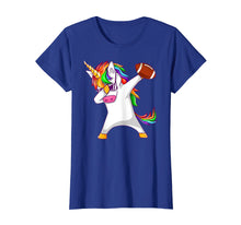 Load image into Gallery viewer, Football Unicorn T-Shirt Girls Squad Party Rainbow Dab Dance
