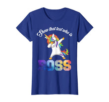 Load image into Gallery viewer, Teacher Shirt Motivational State Testing Who Is Boss Unicorn