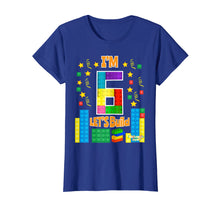 Load image into Gallery viewer, Birthday Shirt For Kids Age 6 Lets Build Blocks Bricks Theme