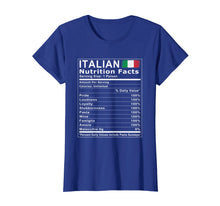 Load image into Gallery viewer, Italian Nutrition Facts T Shirt