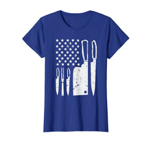 Load image into Gallery viewer, Chef Knife Set Shirt | Patriotic American Flag Kitchen Gift