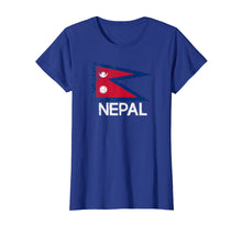 Load image into Gallery viewer, Nepalese Nepali Flag T-Shirt | Vintage Made In Nepal Gift