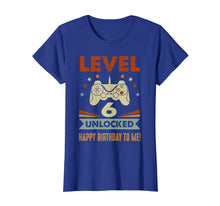 Load image into Gallery viewer, 6th Birthday Shirt Level 6 Unlocked Happy Birthday To Me