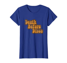 Load image into Gallery viewer, Distressed Vintage Retro Style Tee Death Before Disco Shirt