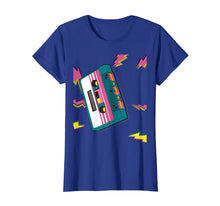 Load image into Gallery viewer, Vintage Cassette Tape T-Shirt in 80s 90s Retro Neon Style