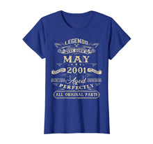 Load image into Gallery viewer, Legends Born In May 2001 18 Yrs Old 18th Birthday Shirt A1