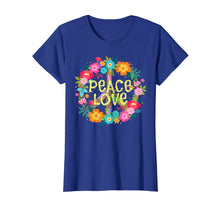 Load image into Gallery viewer, Peace Love T-Shirt Hippie Costume Tie Die 60s 70s