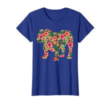 Load image into Gallery viewer, English Bulldog Flower T shirt Floral Dog Silhouette Gift