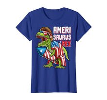Load image into Gallery viewer, Amerisaurus Rex Dinosaur 4th of July Firework Shirt Kids