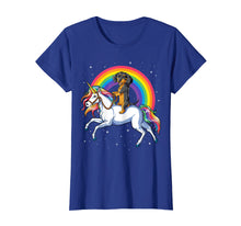 Load image into Gallery viewer, Dachshund Unicorn T shirt Girls Space Galaxy Rainbow Dog Tee