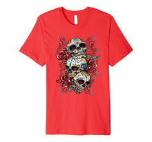 Load image into Gallery viewer, Sugar skull shirt Day of Dead shirt Dia de los Muertos shirt