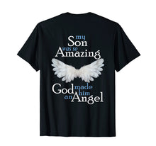 Load image into Gallery viewer, Son Guardian Angel T-Shirt Memorial Gift Amazing Angel Wings