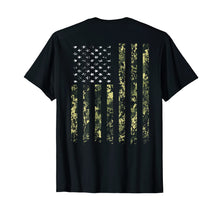 Load image into Gallery viewer, Camo American Flag T shirt