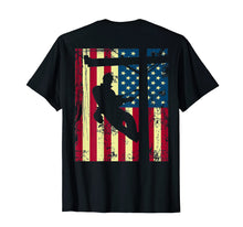 Load image into Gallery viewer, lineman Flag for men T-shirt
