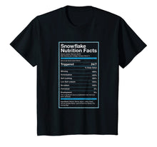 Load image into Gallery viewer, Snowflake Nutrition Facts T-Shirt