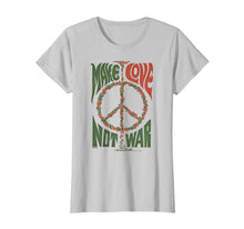 Load image into Gallery viewer, Make Love Not War Peace Vintage T- Shirt