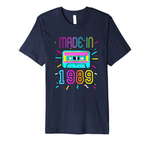 Load image into Gallery viewer, Made In 1989 Birthday Shirt Retro Vintage 80s Costume