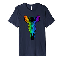 Load image into Gallery viewer, Beautiful Zebra Face Animal T Shirt Colorful Zebra Tee
