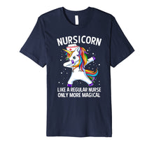 Load image into Gallery viewer, Dabbing Unicorn Nursicorn Funny Nurse Gift Premium T-Shirt