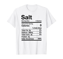 Load image into Gallery viewer, Salt Nutrition Facts Matching T-Shirt