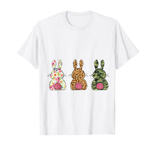 Load image into Gallery viewer, Floral Leopard Camouflage Easter Bunny Flower Rabbit Gift T-Shirt-329059