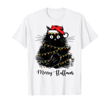 Load image into Gallery viewer, Merry Fluffmas Cats With Santa Hat Merry Christmas Gifts T-Shirt