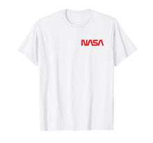 Load image into Gallery viewer, NASA Shirt, Chest Worm Logo Insignia Symbol Graphic T-Shirt